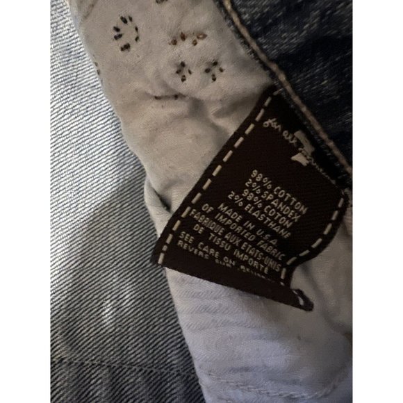 Seven 28 Josefina Embellished Skinny Boyfriend Jeans Distressed Button Front - Picture 9 of 12